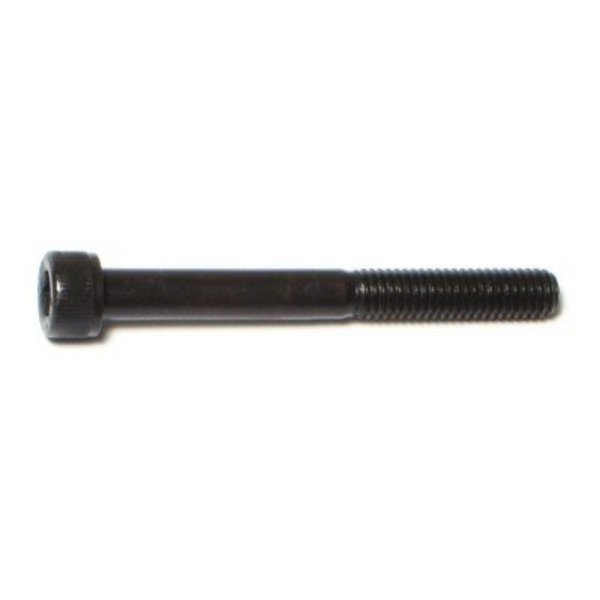 Midwest Fastener M6-1.00 Socket Head Cap Screw, Black Oxide Steel, 55 mm Length, 10 PK 71393